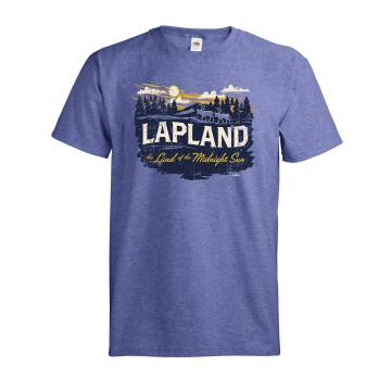 Meleerattu retro royal Poro, Midnight Sun Lapland T-paita