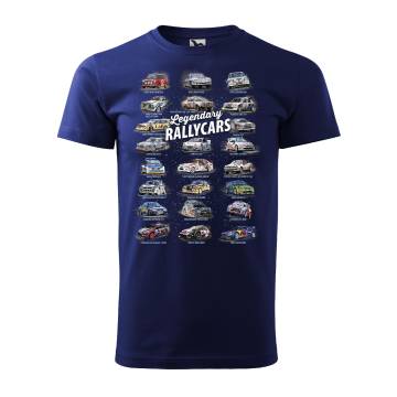 Midnight Blue DC Legendary Rally Cars T-paita