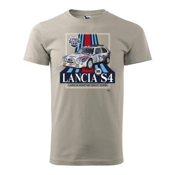 Ice Gray DC Lancia S4 Retro T-shirt
