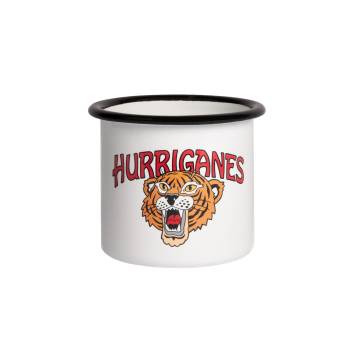 White Hurriganes & Tiger  enamael Mug