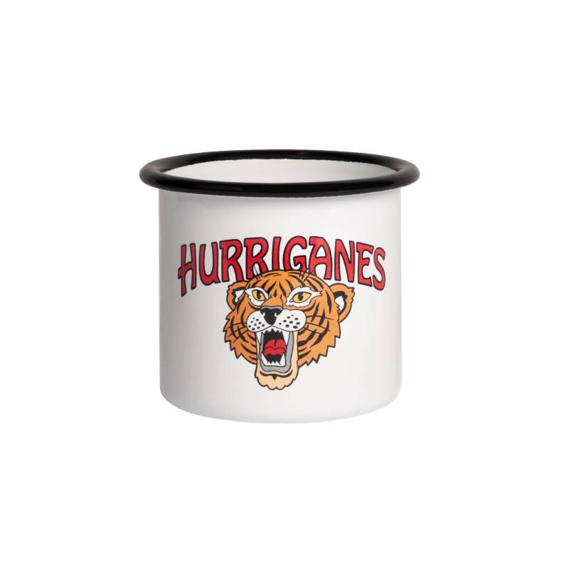 White Hurriganes & Tiger  enamel Mug