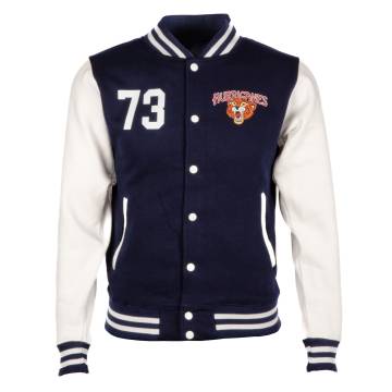 Royal Blue/White Hurriganes logo Varsity Sweat Jacket