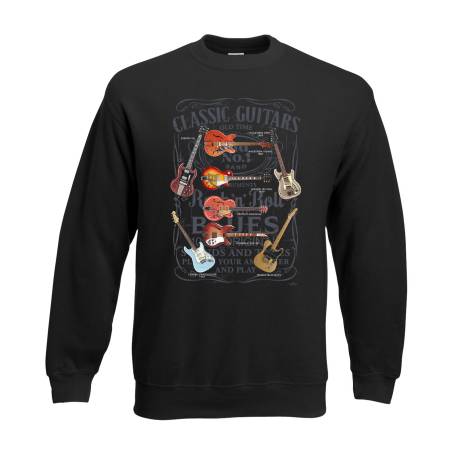 Black DC Classic Guitars Sweatshirt