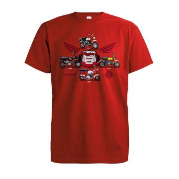 Punainen DC NEW Honda Monkey T-paita