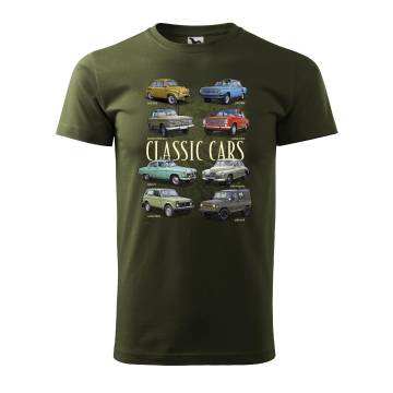 Military Green DC Classic Rus Cars T-shirt