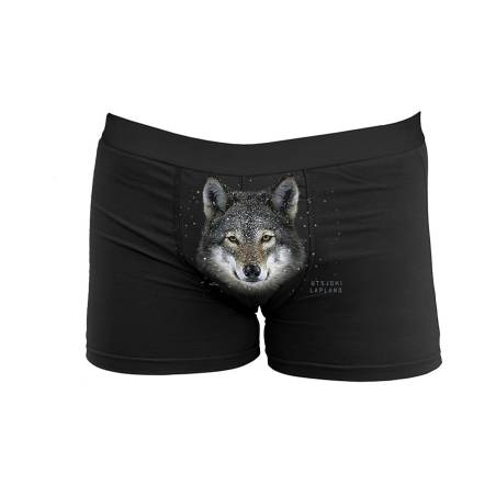 Black DC Wolf head Boxer shorts Utsjoki Lapland