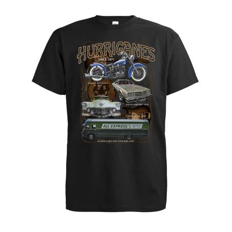 Black DC Hurriganes Vechicle T-shirt