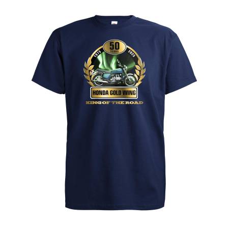 Navy Blue Honda Gold Wing 50 y T-shirt