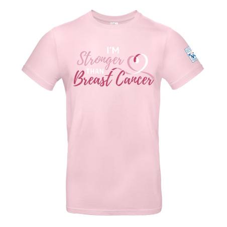 Pink I´m stronger than breast cancer T-paita