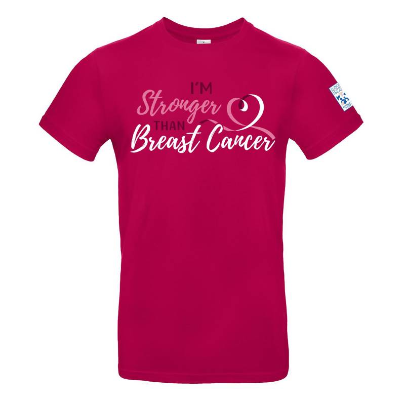 Pink I´m stronger than breast cancer T-paita