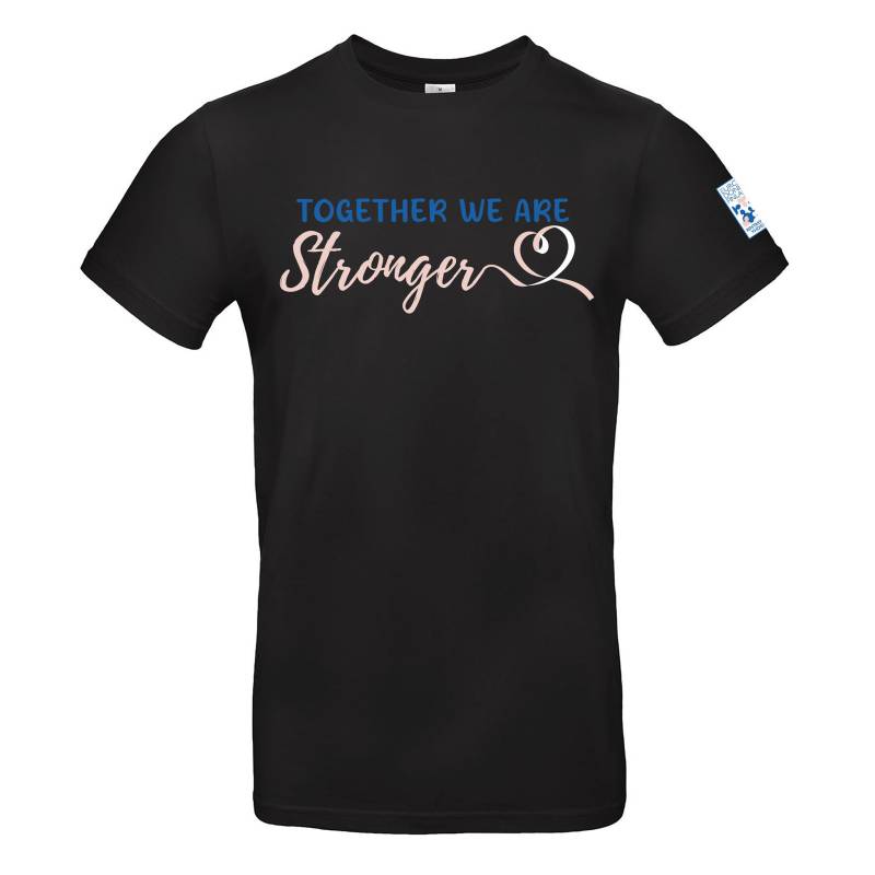 Black Together we are stronger T-paita