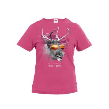 Fuchsia Reindeer, Midnight Sun Tromsö Kid´s T-shir