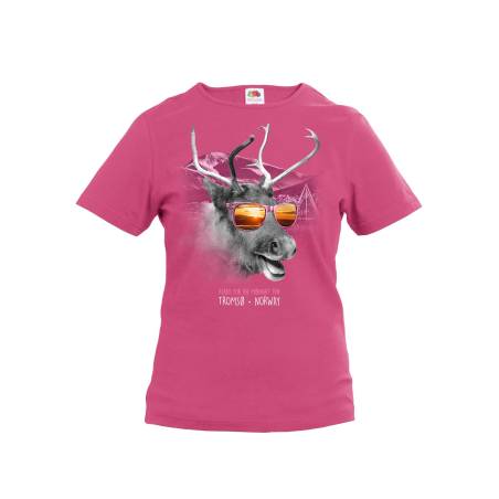 Fuchsia Reindeer, Midnight Sun Tromsö Kid´s T-shir