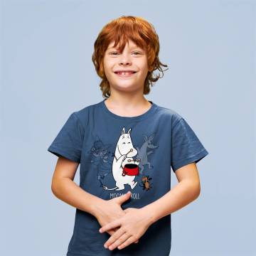 Denim Moomin Troll  Kid´s Organic cotton T-shirt