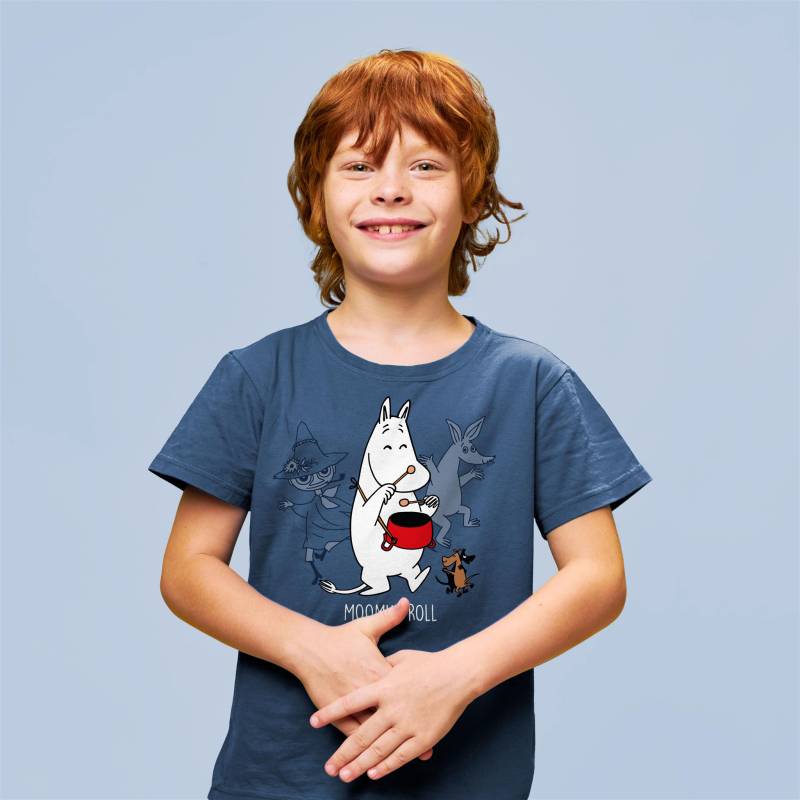 Denim Moomin Troll  Kid´s Organic cotton T-shirt