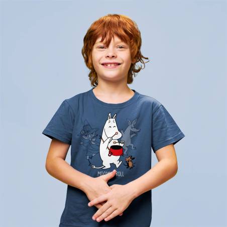 Denim Moomin Troll  Kid´s Organic cotton T-shirt