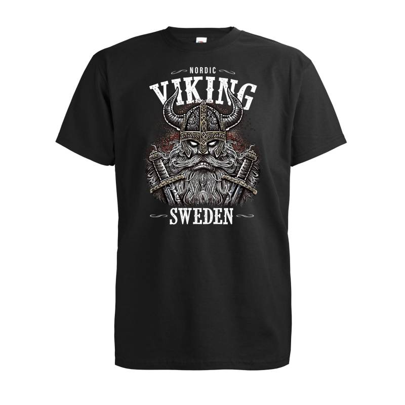 Black Nordic Viking Sweden T-shirt