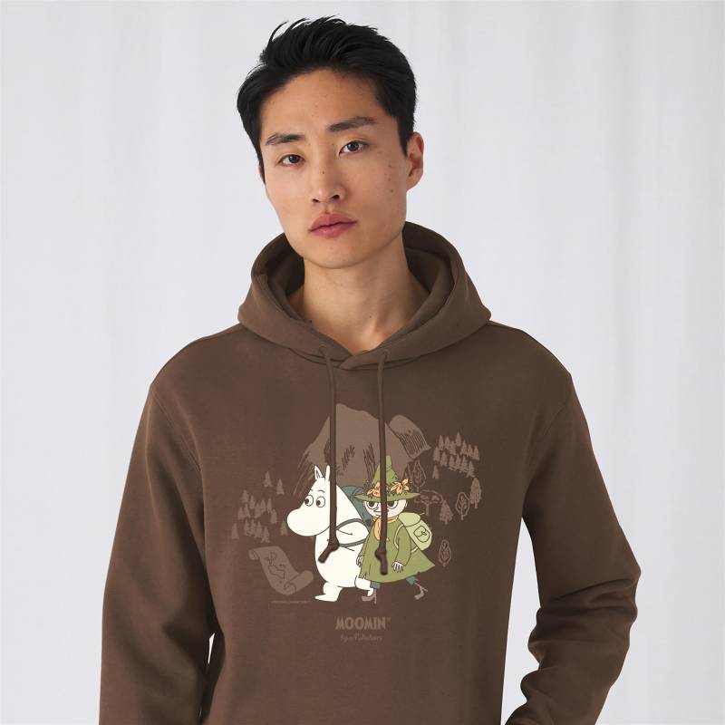 Chocolate Moomintroll and Snufkin Hooded Sweat Chocolate Moomintroll and Snufkin Hooded Sweat