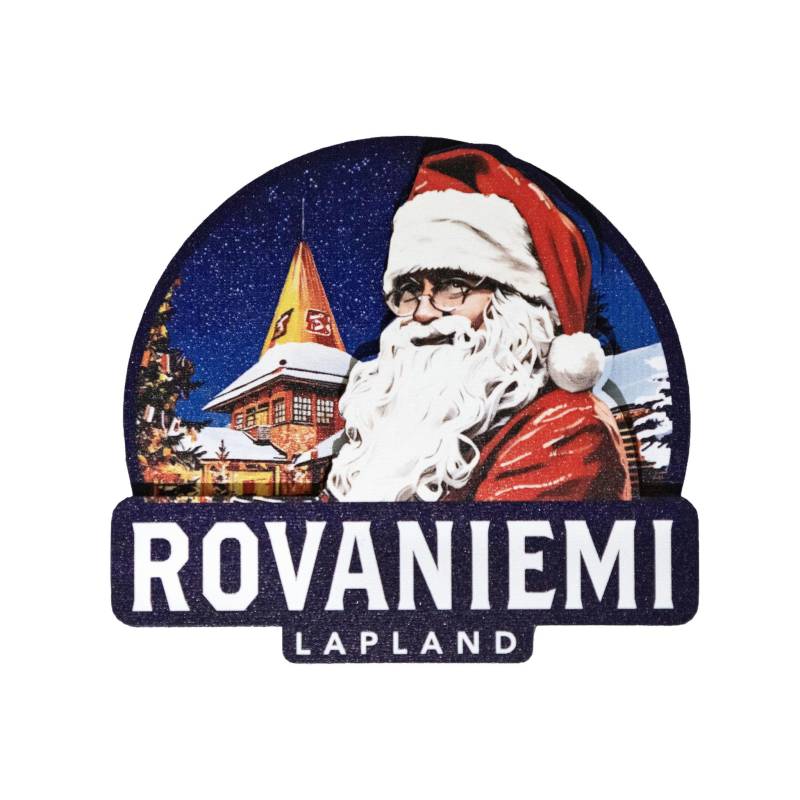 Värikäs Rovaniemi Santa Claus, Text Magnet