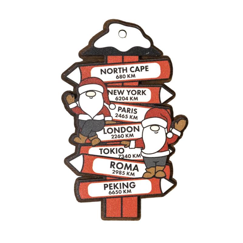 Värikäs Rovaniemi Elves Magnet