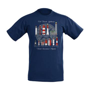 Deep Navy DC Finnish Lighthouses T-shirt