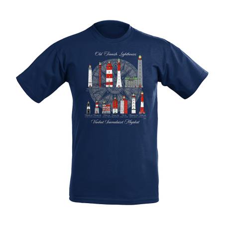 Deep Navy DC Finnish Lighthouses T-shirt