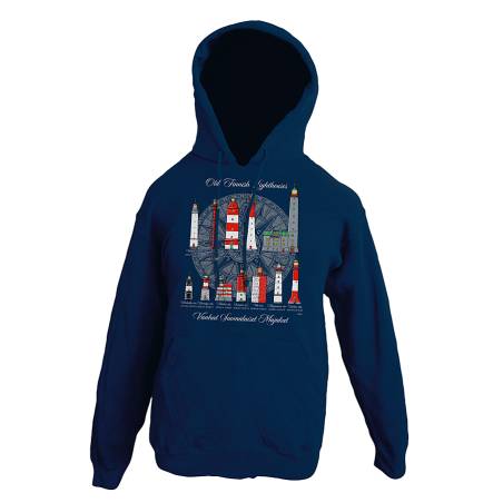 Deep Navy Finnish lighthouses Hoodie