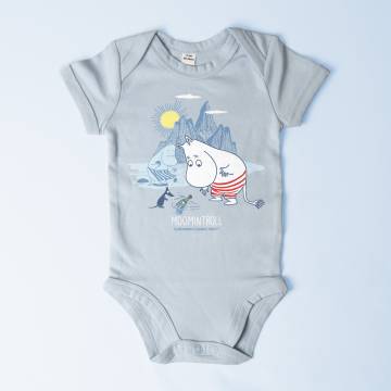 Moomintroll Baby Body, Org.cotton