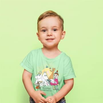 Minttu Moomins and Friends Baby T-shirt, Org.cotton