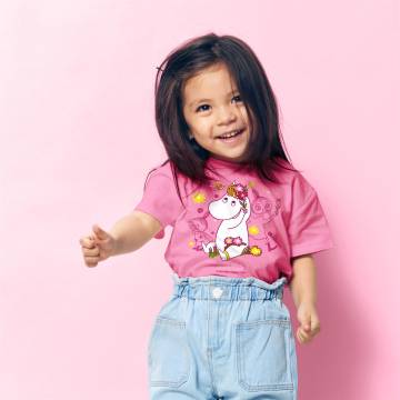 Hot Pink Snorkmaiden Baby T-shirt,  Organic cotton