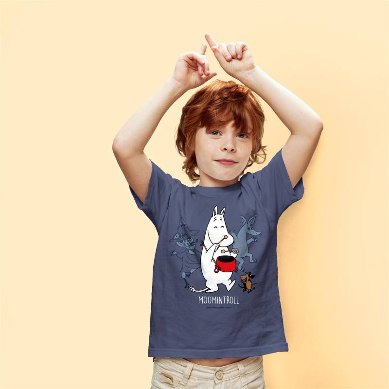 Denim Moomin Troll  Kid´s Organic cotton T-shirt