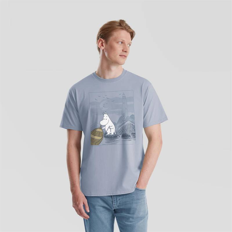 Blue fog Moomintroll at a lighthouse T-shirt