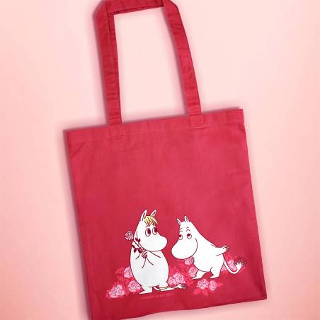 Cranberry Moomins and roses Tote bag