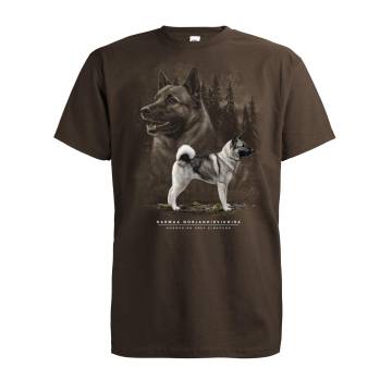 Chocolate Norwegian Grey Elkhound T-shirt