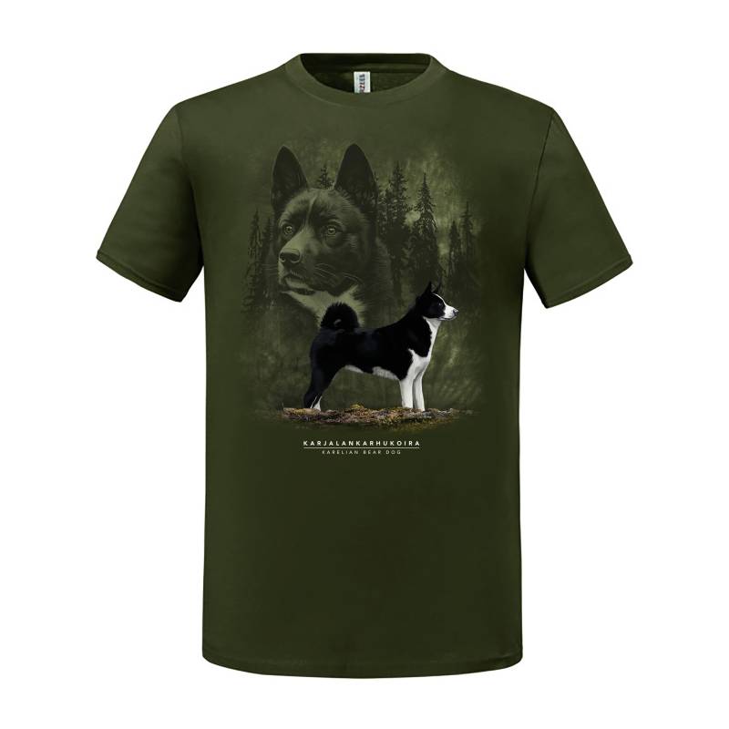 Military Green DC Karjalankarhukoira T-paita