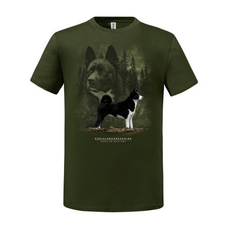Military Green DC Karjalankarhukoira T-paita