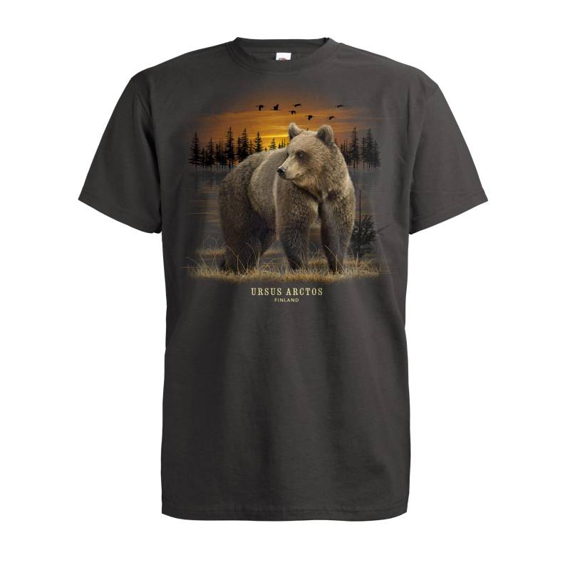 Light Graphite DC Bear in the swamp T-shirt