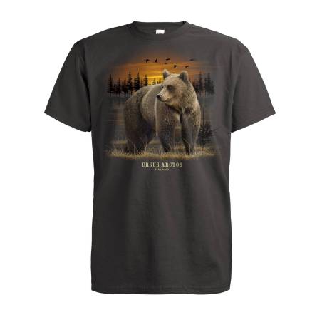 Light Graphite DC Bear in the swamp T-shirt