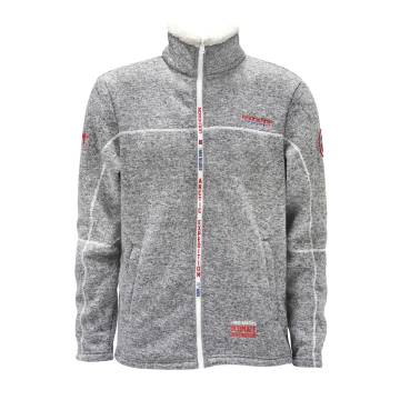 Heather Grey Pokka, Nordkakpp  Bonded Fleece