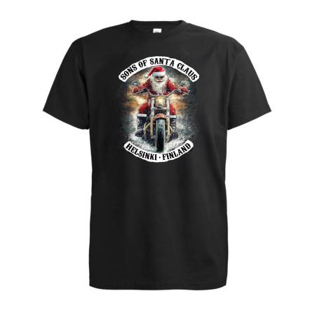 Black Sons of Santa Claus Hki Fin T-paita