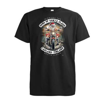 Musta Sons of Santa Claus & Summer T-paita