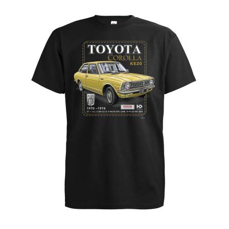 Musta Toyota Corolla T-paita