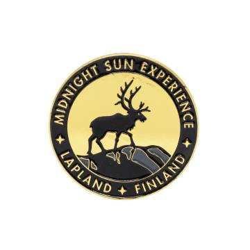 Värikäs Midnight Sun Metal Magnet