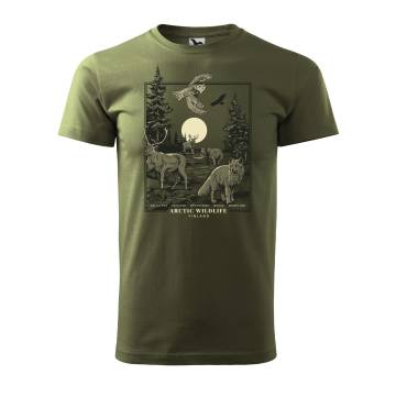Khaki DC Arctic Wildlife T-paita