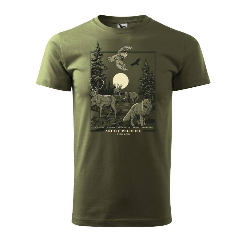 Khaki DC Arctic Wildlife T-paita