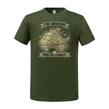 Military Green I´ve crossed the Arctic Circle T-shirt