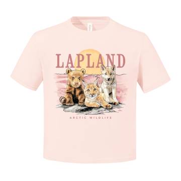 Soft rose DC Arctic Wildlife,Lapland Lasten T-paita