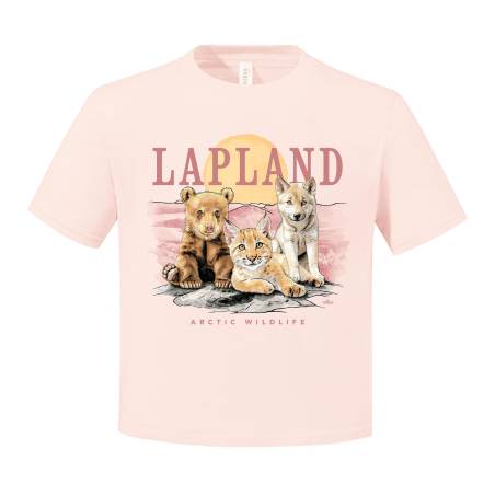Soft rose Arctic Wildlife, Lapland Kids T-shirt