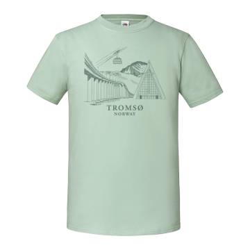 Sage Tromsö city, graphic T-shirt