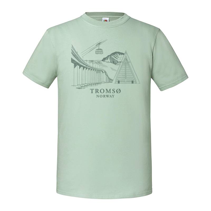 Natural Tromsö city, graphic T-shirt